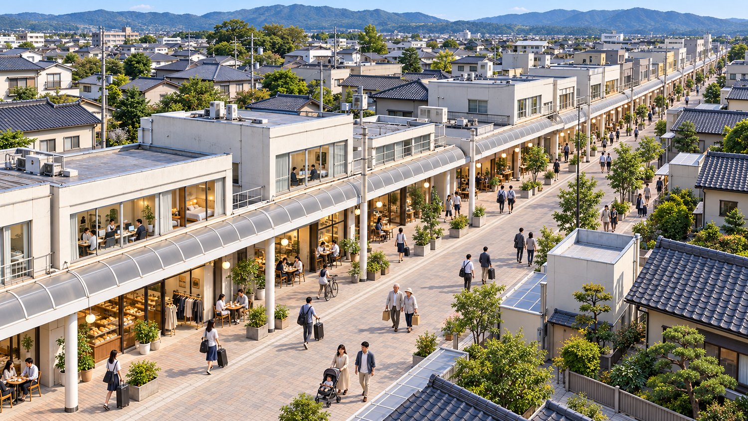 歩いて暮らせる銀座通りのイメージ